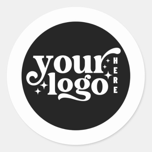 Create Your Own Custom Business Logo Classic Round Sticker