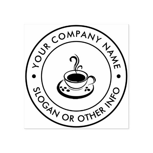 Create Your Own Custom Business Logo coffee Rubber Stamp