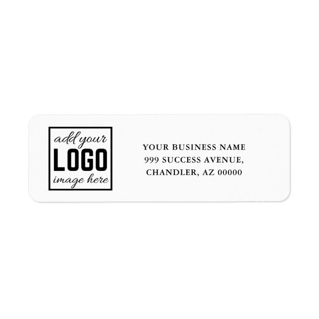 Create Your Own Custom Business Logo  Label (Front)
