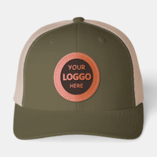 Create Your Own Custom Business Logo  Leather Patch Hat