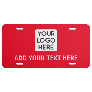 Create Your Own Custom Business Logo License Plate