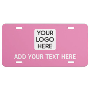 Create Your Own Custom Business Logo  License Plate