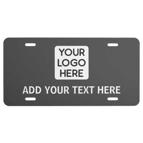 Create Your Own Custom Business Logo License Plate