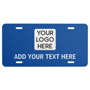 Create Your Own Custom Business Logo  License Plate