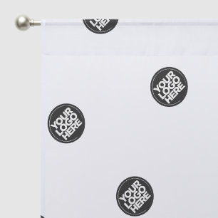 Create your own Custom Business Logo Pattern Sheer Curtains