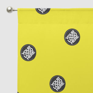 Create your own Custom Business Logo Pattern Sheer Curtains