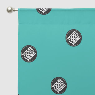 Create your own Custom Business Logo Pattern Sheer Curtains
