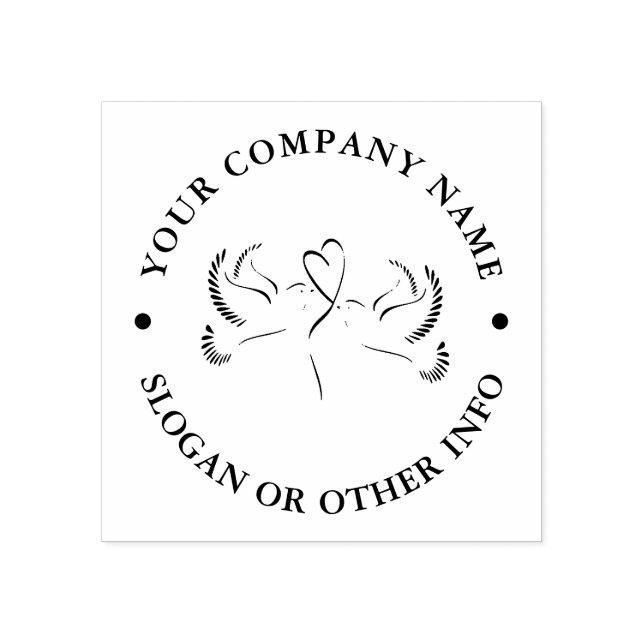 Create Your Own Custom Business Logo Rubber Stamp (Imprint)