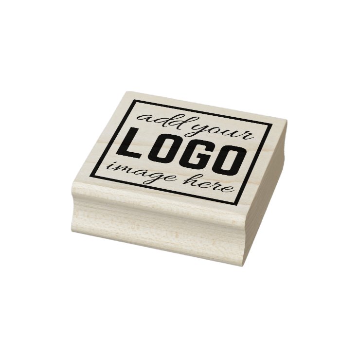 Create Your own Custom Business Logo Rubber Stamp | Zazzle