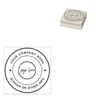Create Your Own Custom Business Logo Rubber Stamp