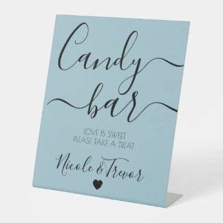 Create Your Own Custom Calligraphy Candy Bar Pedestal Sign