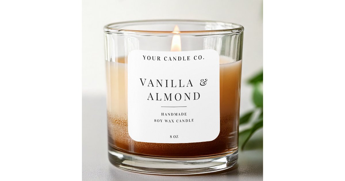 Create Your Own Custom Candle Label | Zazzle