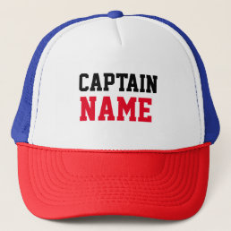 Create Your Own Custom Captain Name Trucker Hat