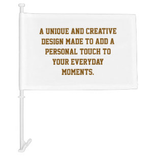 Create Your Own Custom Car Flag