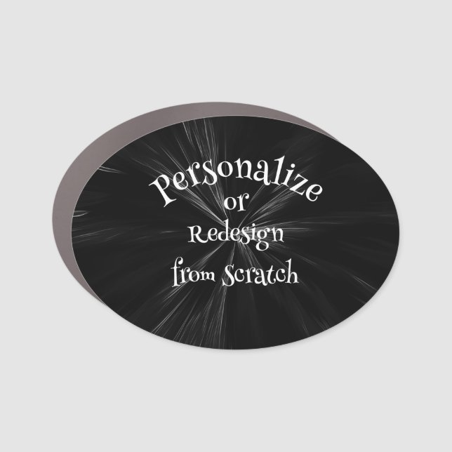 Create Your Own Custom Car Magnet (Front)