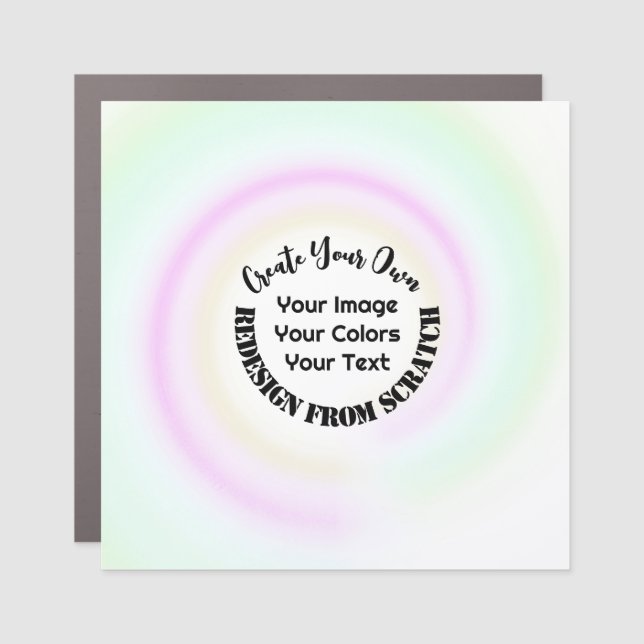 Create Your Own Custom Car Magnet (Front)