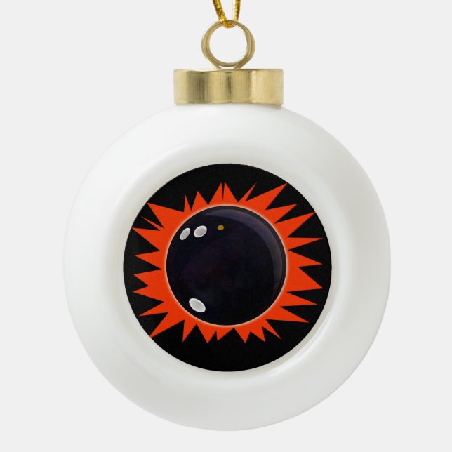 Create Your Own Custom Ceramic Ball Christmas Ornament (Front)