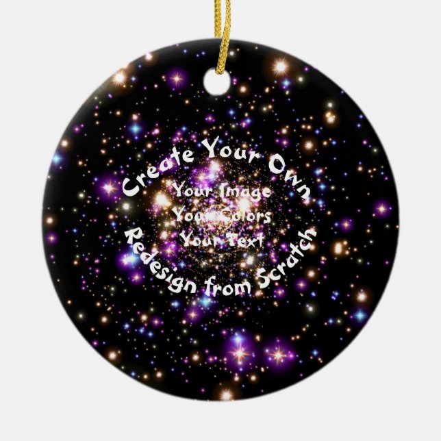 Create Your Own Custom Ceramic Ornament (Front)