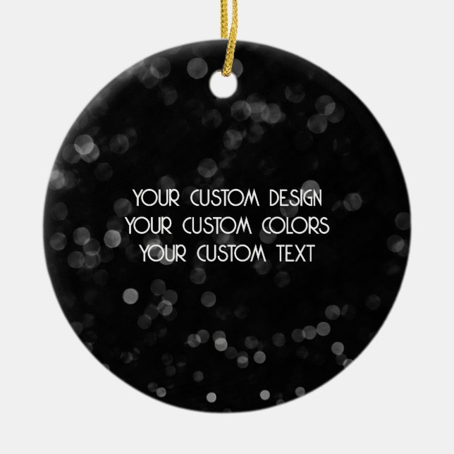 Create Your Own Custom Ceramic Ornament (Front)