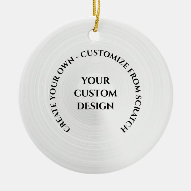 Create Your Own Custom Ceramic Ornament (Front)