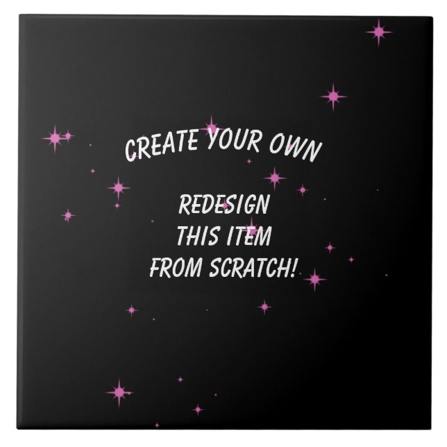 Create Your Own Custom Ceramic Tile (Front)