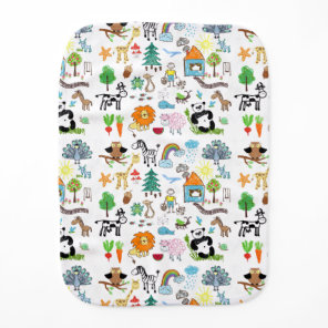 Create Your Own Custom Children drawings Cute Baby Burp Cloth