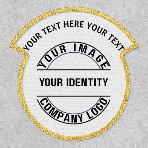 Create Your Own Custom Circle Upper Name Rocker Patch