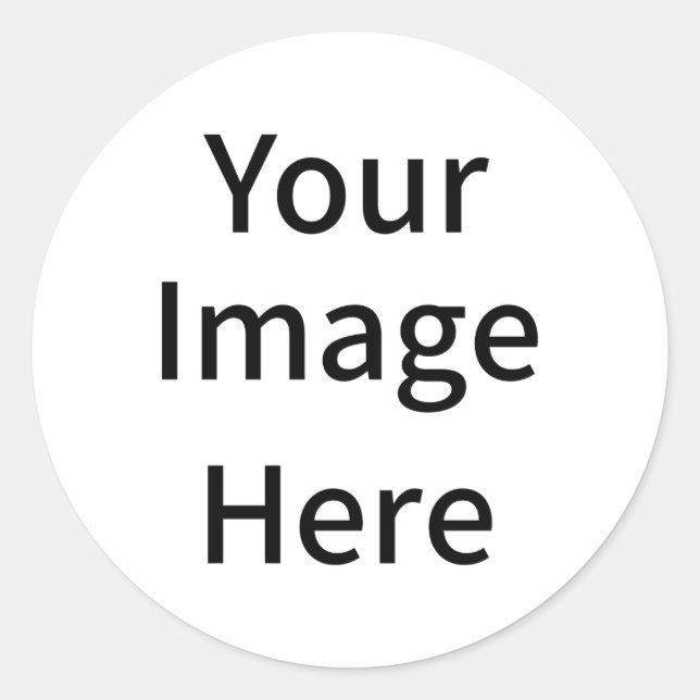 Create Your Own Custom Classic Round Sticker (Front)