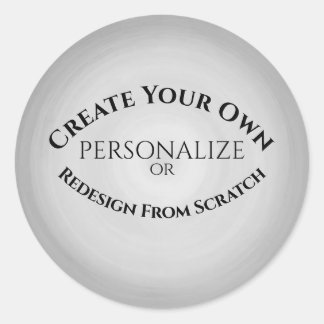 Create Your Own Custom Classic Round Sticker