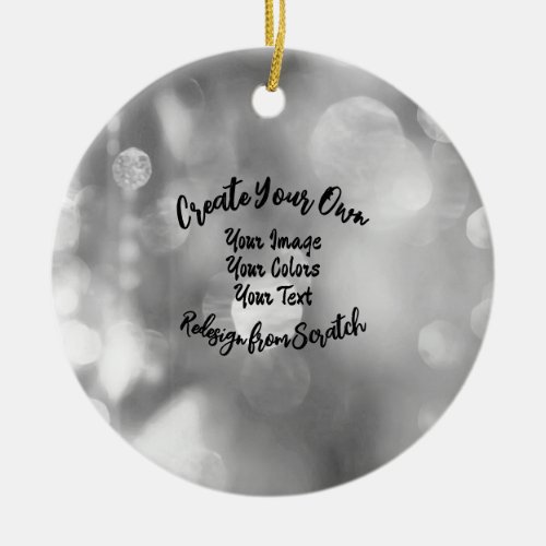 Create Your Own Custom ColorDesign Ceramic Ornament