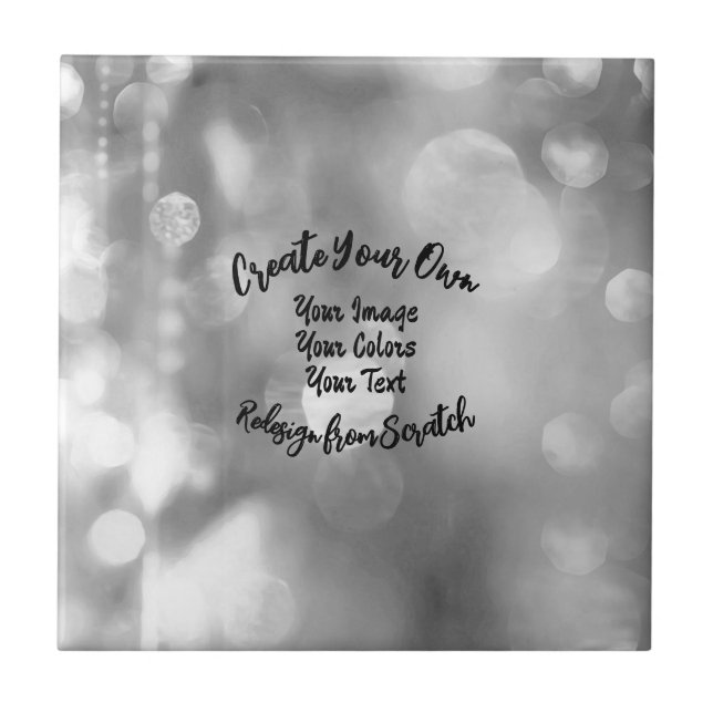Create Your Own Custom Color/Design Ceramic Tile (Front)