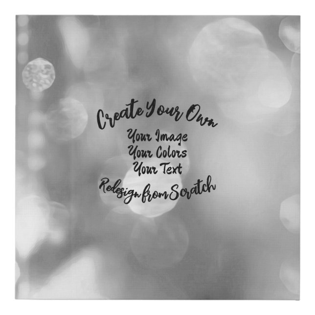 Create Your Own Custom Color/Design Faux Canvas Print (Front)