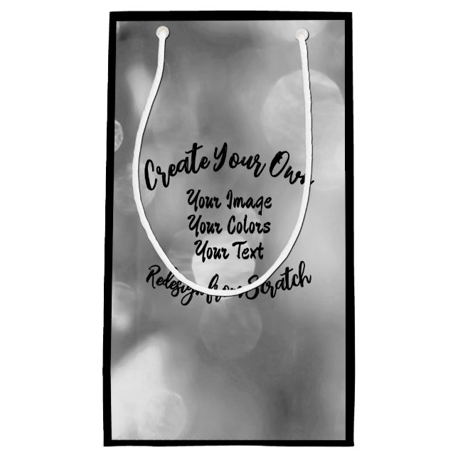Create Your Own Custom Color/Design Small Gift Bag (Front)