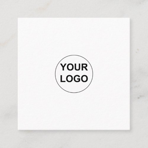Create Your Own Custom Corporate Logo  Square Business Card