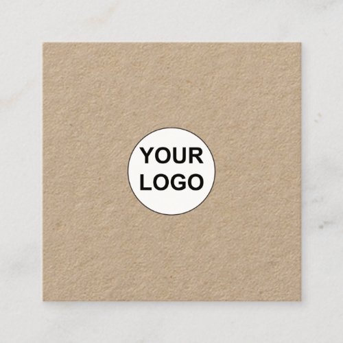 Create Your Own Custom Corporate Logo Square Business Card