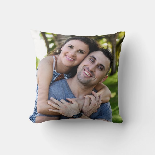 create your own custom couple  throw pillow (Front)