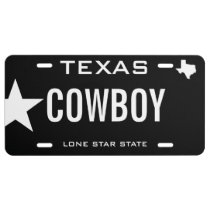 Create Your Own Custom Cowboy License Plate