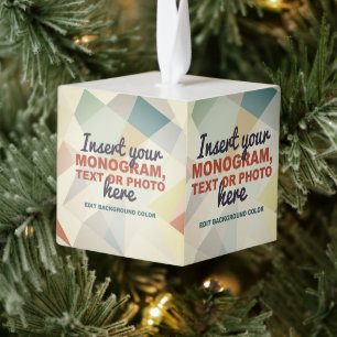 Create Your Own Custom Cube Ornament