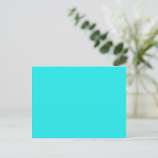 Create Your Own custom cyan Holiday Postcard