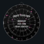 Create Your Own Custom Dart Board<br><div class="desc">High quality, fully customizable products for you to personalize any way you like! We offer a huge collection of easy-to-customize business and school supplies, wedding, party and special event decorations, supplies and favors, custom clothing, accessories and merch for people of all ages, collectible gifts, home decor and more. Visit Pop...</div>