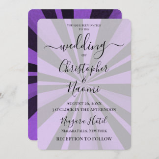 Create Your Own Custom Deep Retro Sunburst Invitation