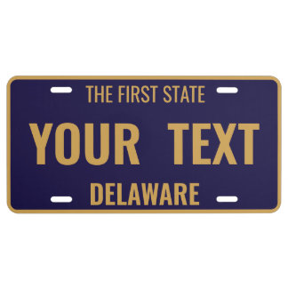 Create Your Own Custom Delaware  License Plate