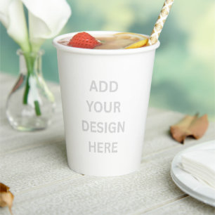 Create Your Own Custom Design 12oz Paper Cup