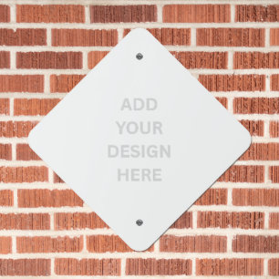 Create Your Own Custom Design 18"x18" Diamond Metal Sign