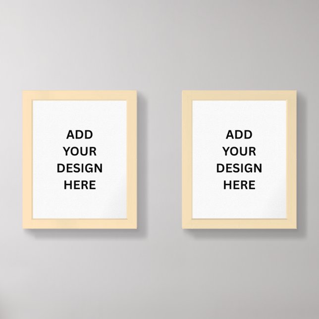 Create Your Own Custom Design 2 Print Wall Art Set (Front)