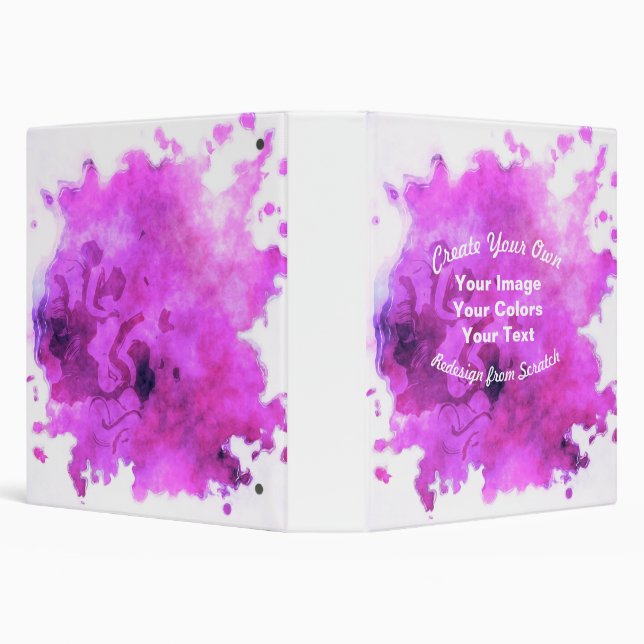 Create Your Own Custom Design 3 Ring Binder (Background)