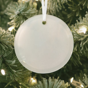 Create Your Own Custom Design Add Photo or Text Glass Ornament