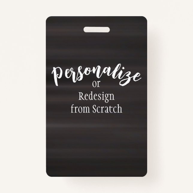 Create Your Own Custom Design Badge (Front)