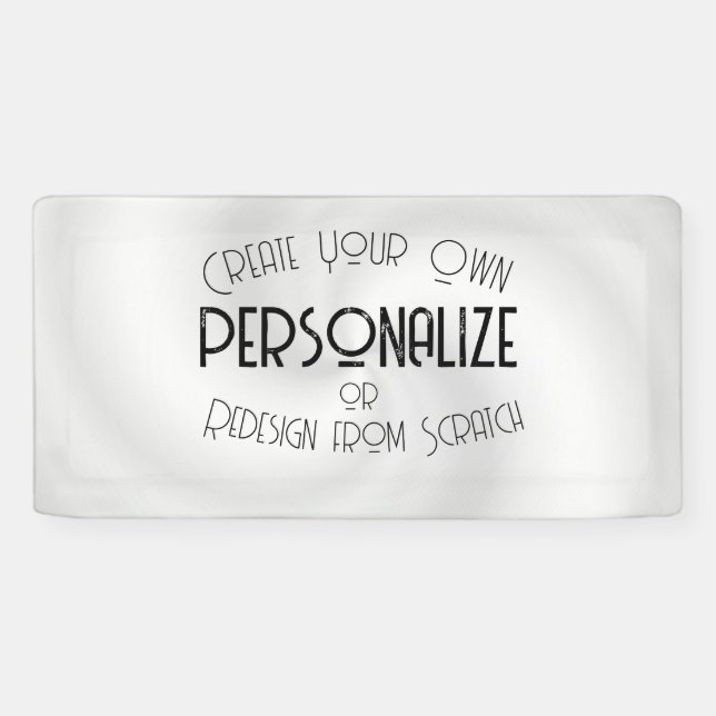 Create Your Own Custom Design Banner (Horizontal)