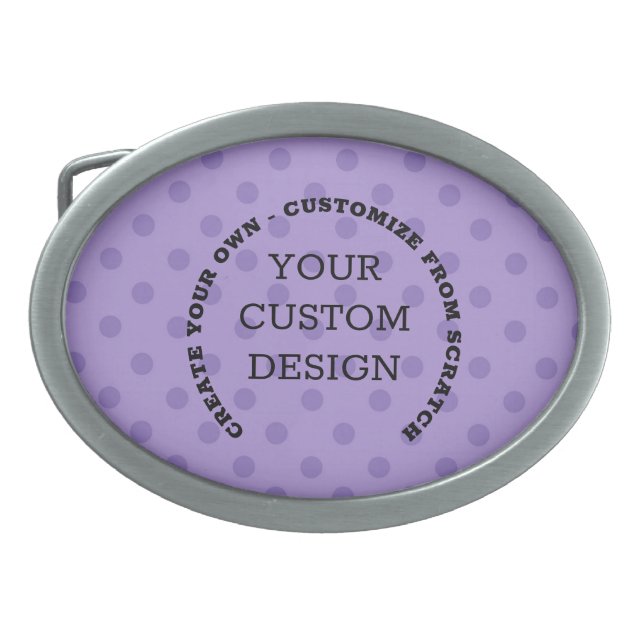 Create Your Own Custom Design Belt Buckle (Front)